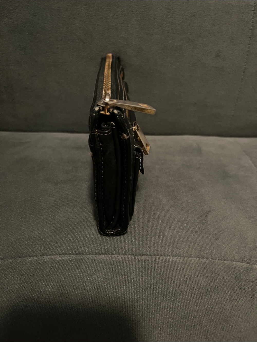 Marc Jacobs Black Leather Wallet with Gold Hardware - Picture 5 of 15